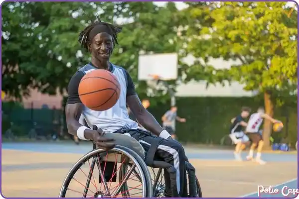 polio case of a man with disability